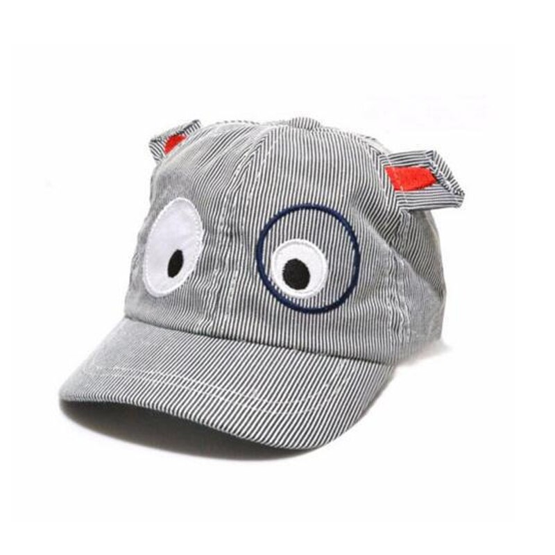 Tecknad baby baseball keps sommar nyfödd bebis hatt flicka pojke kepsar barn spädbarn bomull barn keps småbarn solhatt barn