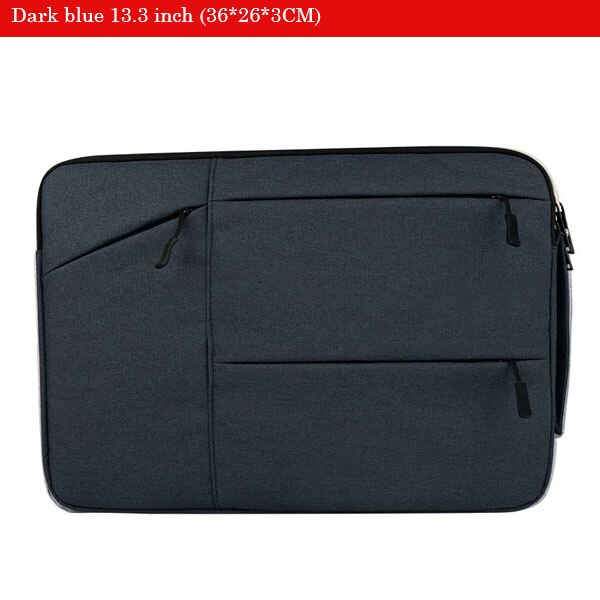 Soomile Laptop bag 12 13.3 15 15.6 inch notebook bag brand men women Ipad bags Handbag: dark blue 13.3 inch