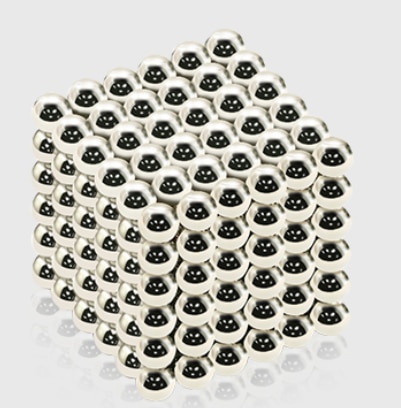 512 pz/lotto fai da te metallo neodimio magnete magico sfere magnetiche blocchi cubo costruzione giocattoli da costruzione Colorfull Arts Crafts Toy: silver-3mm-512pcs