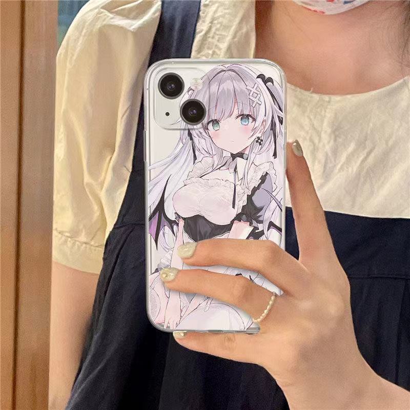 Funda bonita de anime para teléfono móvil, carcasa suave de tpu para iPhone 11, 12, 13 Pro, XS, MAX, 13, mini, 6, 6s, 7, 8 Plus, XR, X