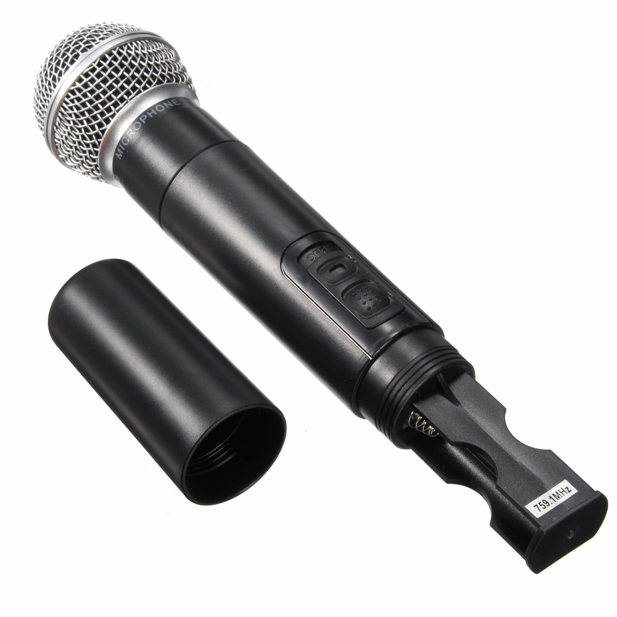 LEORY 2pcs Microphone Wireless Condenser Handheld Mic With Receiver Box Cordless Microphone Mic Kareoke KTV Singing