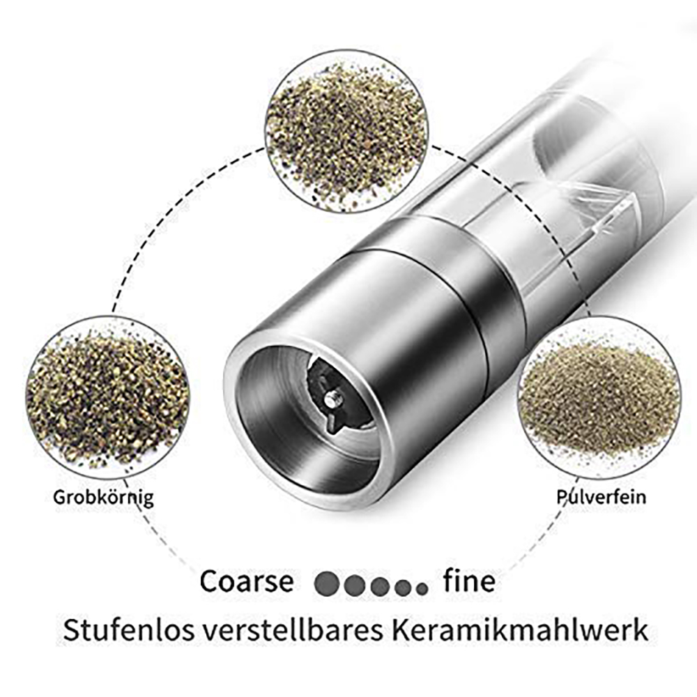 2 In 1 Kruiden Slijpen Roestvrij Staal Handmatige Pepermolen Zout & Pepermolen Grinder Keuken Gereedschap Accessoires Voor Koken