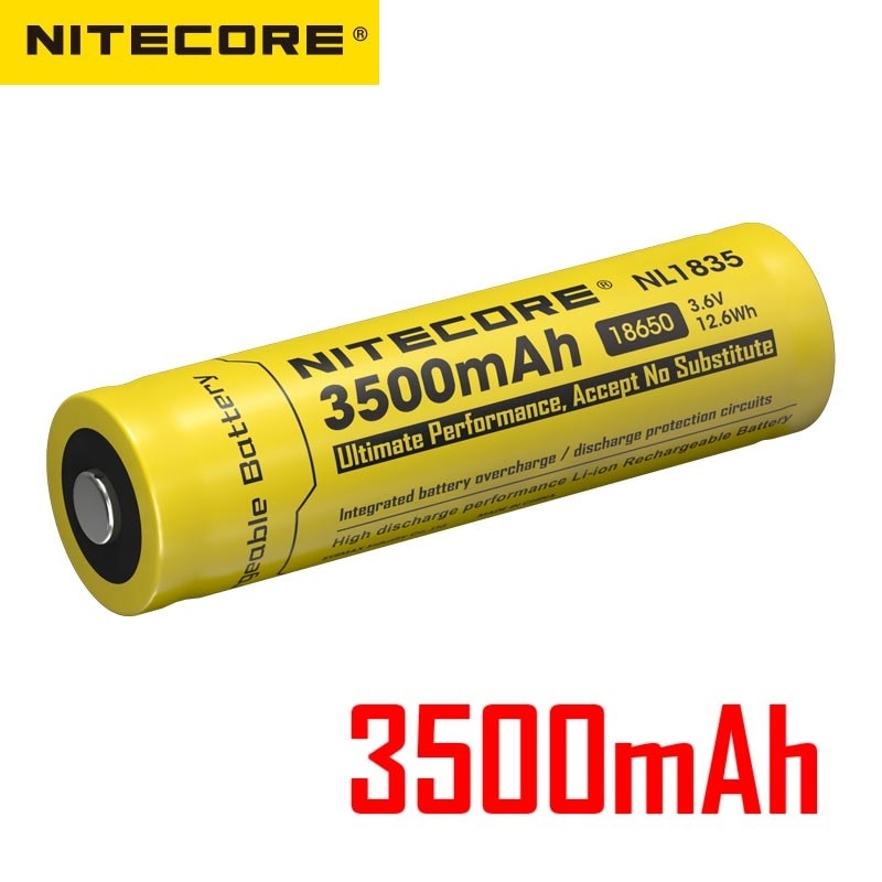 Nitecore NL1835 18650 3500Mah 3.7V 12.6Wh Oplaadbare Li-On Batterij Met Bescherming Voor Led Zaklamp