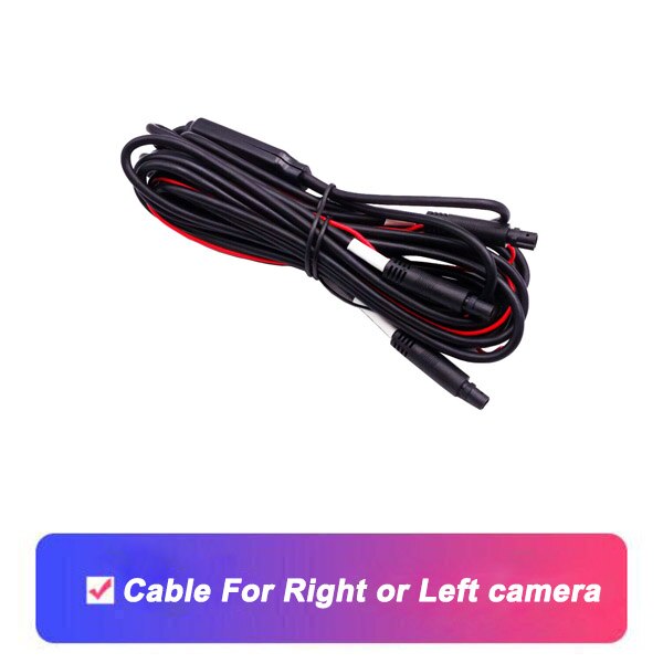 QUIDUX – caméra arrière FHD à Vision nocturne, avec câble de 6 mètres, pour véhicule, étanche, pour TZ107 et TZ076: cable