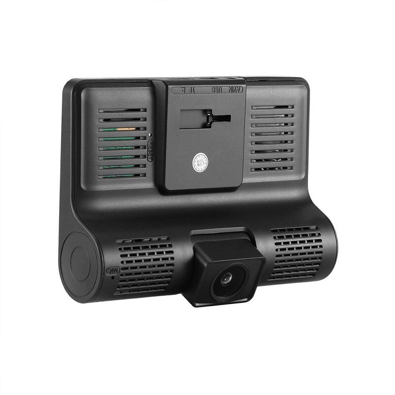 Auto hd dvr 3 lens 4.0 inch dashcam dubbele lens, dvrs dashcam dvr met achteruitrijcamera videorecorder autoregistratie