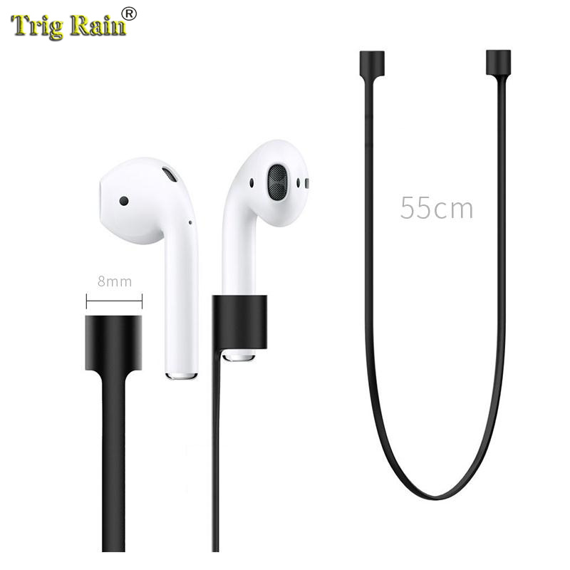 Correa de auriculares para Airpods, correa antipérdida, cuerda para auriculares Bluetooth, Cable de silicona
