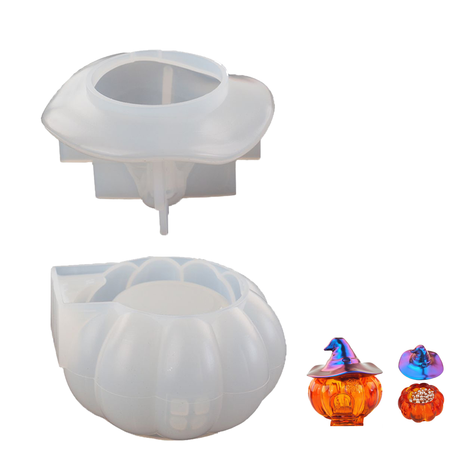 DIY Crown Shape Epoxy Resin Mold Silicone Mould For Making Jewelry Box DIY Jewelry Tools Silicone Molds Resin Craft Decoration: Pumpkin