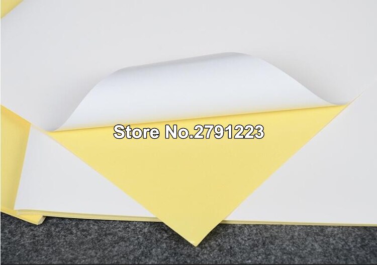 A4 210mm x 297mm mat hvid selvklæbende let skrælbar udskrivbar klisterpapir til inkjet printer 20 to 50 ark