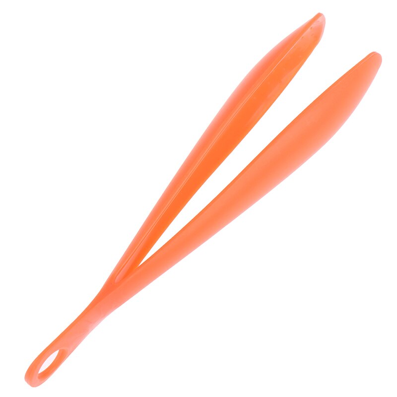 3 Color Utensils Accessories Plastic Food Tongs Non-Stick Barbecue Clip Food Salad Tong Kitchen Tools 14.7*1.8cm: Orange