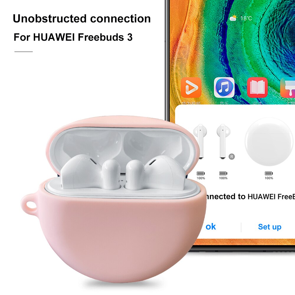 Jolie Coque en Silicone pour Huawei Freebuds 3, sans fil, Bluetooth, anti-rayures