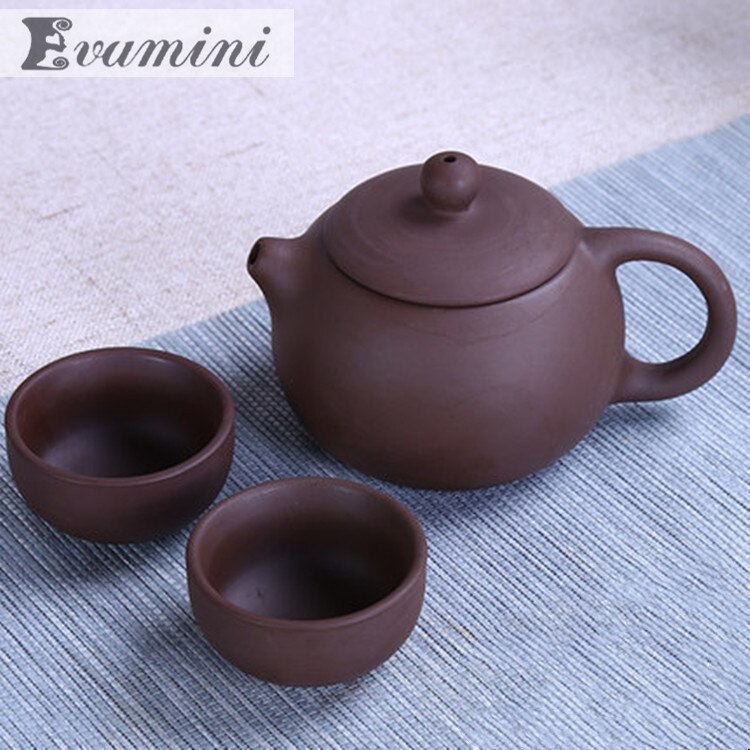 3 st/tesats; 220ml yixing lerkannor 2 tekoppar 1 ler tekanna resebärbar tesats; lerkrukset; tekopp i porslin