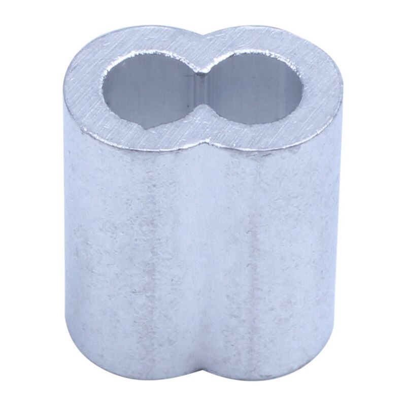 150 Pcs Aluminum Crimping Loop Sleeve For Diameter Wire Rope And Cable 4Mm &amp; 3Mm