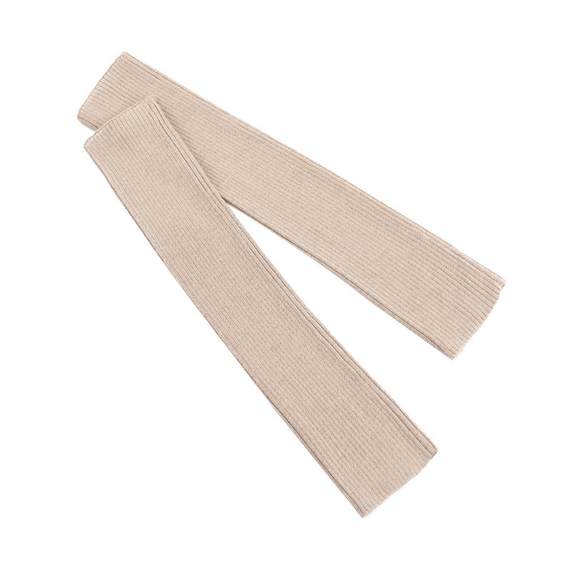 Guanti lunghi senza dita in misto cachemire da donna scaldamuscoli in misto lana invernale guanto in maglia bianco per donna 40cm 50cm 60cm di lunghezza: Grigio / 3