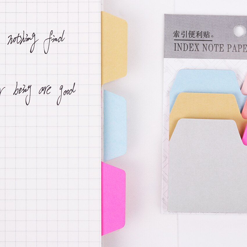 1PC Office Briefpapier Memoblokjes Korea Leuke Index Note Papier Bookmark Marker Memo Sticker Papier