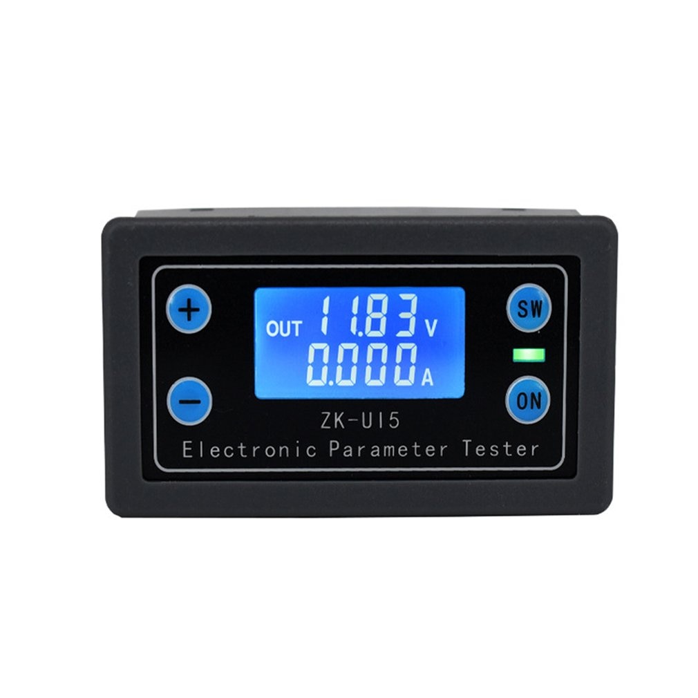 ZK-UI5 Battery Tester Voltmeter Ammeter Electronic Monitor Charger Tester Power Capacity Meter Charge Discharge Controller