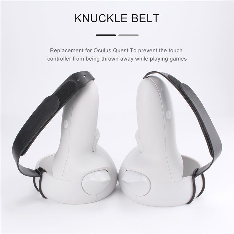 2pcs Touch Controller Knuckle Strap VR Game Controller Silicone Knuckle Belt Replacement for Oculus Quest Rift S