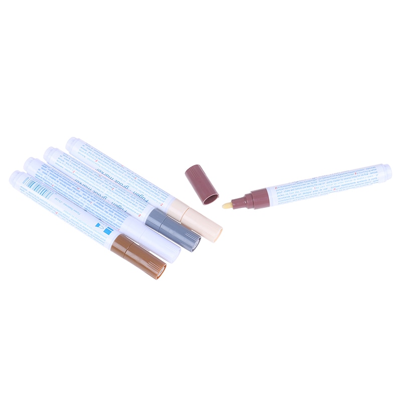 1pc beige färger hem kakel fogmarkör reparation väggpenna vit fogmarkör luktfri giftfri för kakel golv