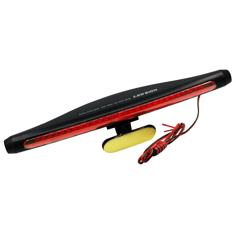 YCCPAUTO Universal Red LED Additional Brake Light Bar 28SMD 12V Car High Mount Stop Lamp Auto Truck Tail Third Parking Light