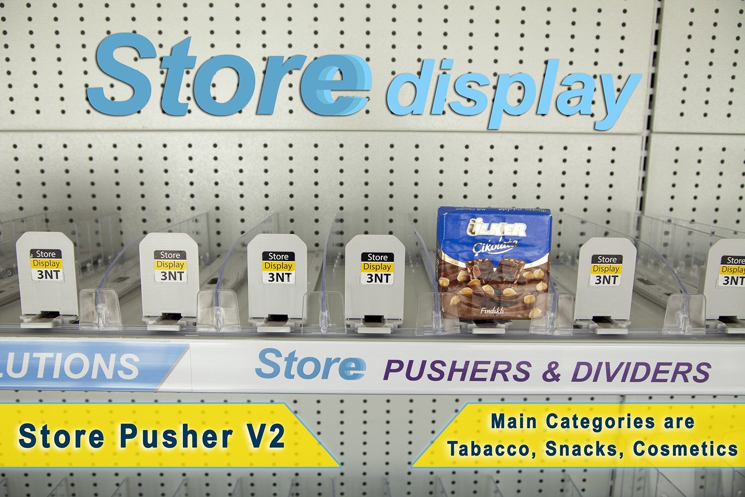 Store Pusher V2 Plastic all-in-one Store supermarket shelf V2 pusher divider propulsion locker drawer Cigarette drink container