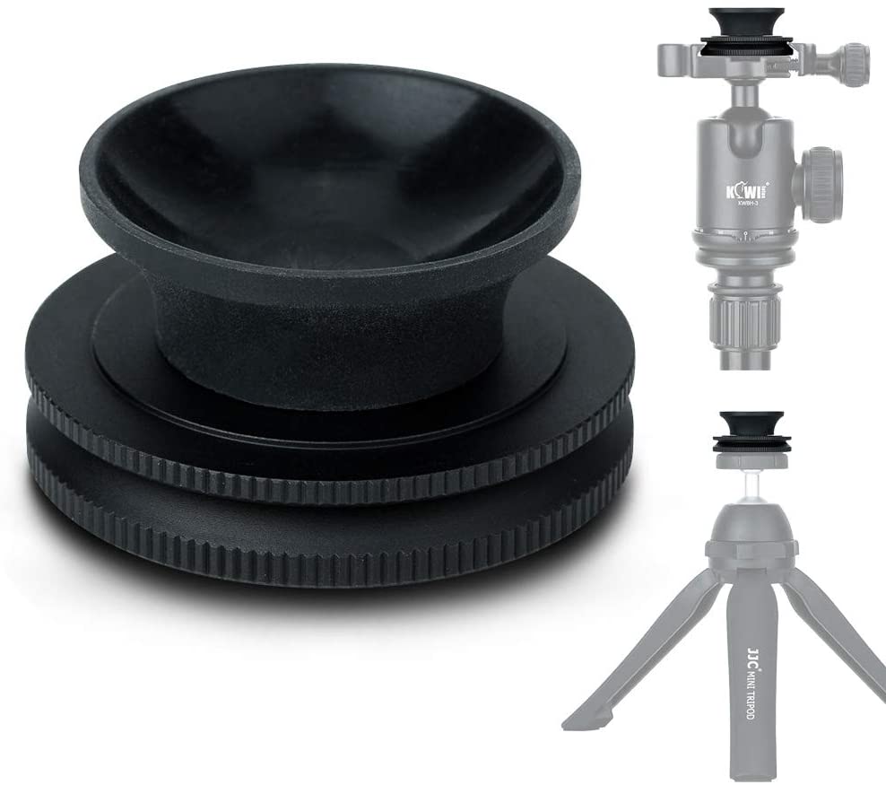 Crystal Lens Ball Stand for 50mm-100mm Diameter Glass Sphere, Suction Mount 1/4&quot;-20 Female Thread Arca Swiss Type Plate