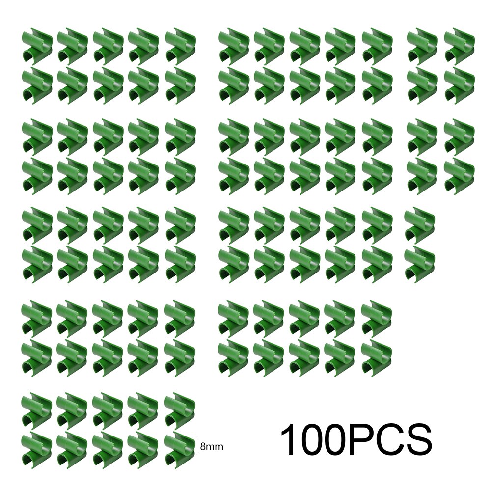 10 PCS/ 50 PCS/ 100 PCS Cross Plastic Clips Plant Support Fixed Connector Adjustable Agriculture Fastener Pillars: 100pcs