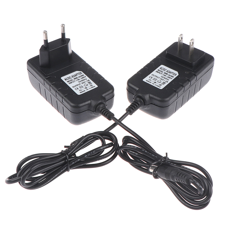 Adaptateur d'alimentation de pipeline DC 24V, chargeur 48W, prise US/EU pour lampe à LED UV, sèche-ongles, prise EU/US, 1 pièce