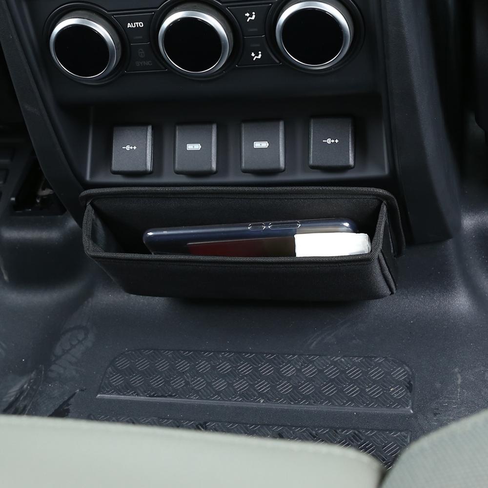 For Land Rover Defender 110 130 2020Black Cloth material Glove box storage bag Storage box under rear air outlet Car Accessories