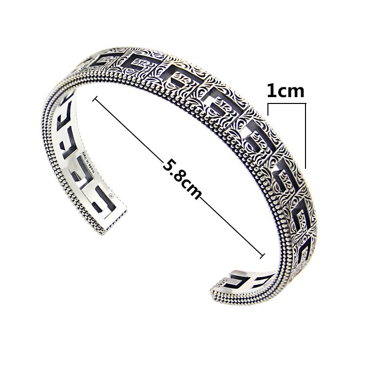 Titanium steel jewelry hollow G letter pattern open Bracelet lovers square G-shaped Arabic engraved pattern Bracelet