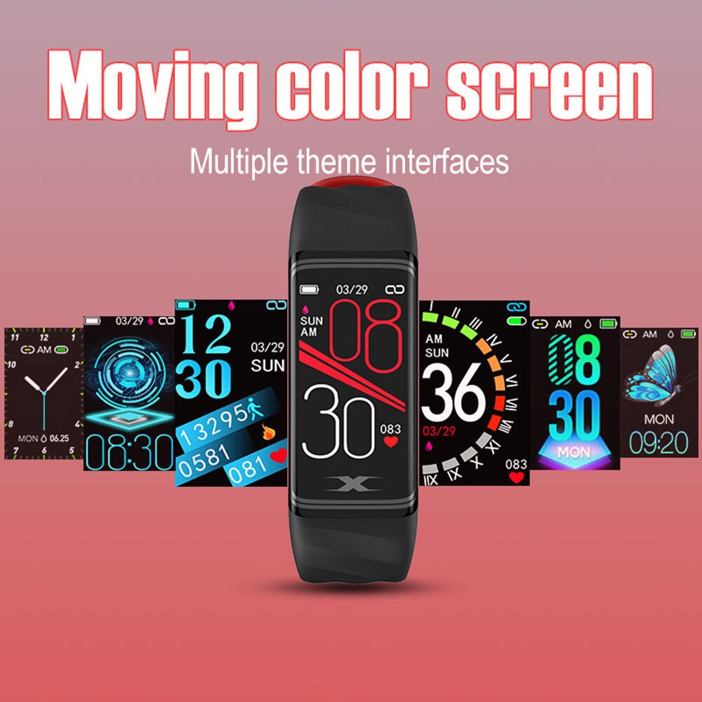 V30s smart armbånd bt sport fitness tracker puls søvn sundhed monitor storskærm smart ur