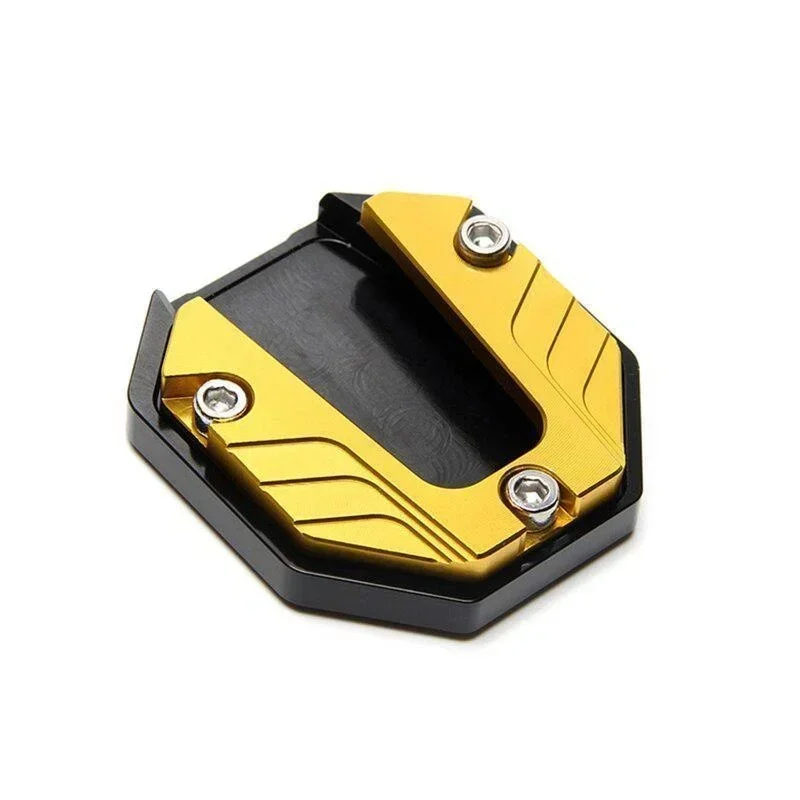 Motorfiets Parkeren Kickstand Extender Voet Zijstandaard Pad Ondersteuning Plaat Motor Accessoires: Goud