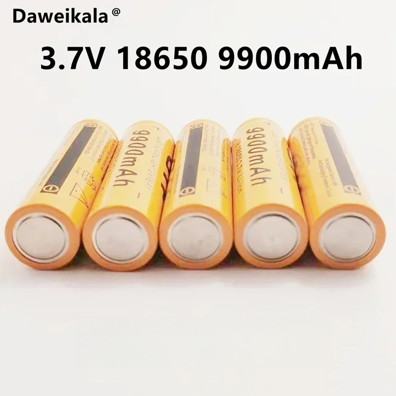 18650 battery 3.7V 9900mAh rechargeable liion battery for Led flashlight Torch batery litio battery+