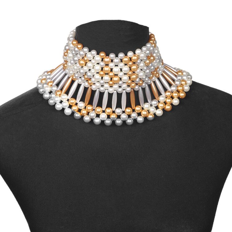 Miwens Luxe Unieke Gesimuleerde Pearl Body Kettingen Sieraden Voor Vrouwen Bridal Wedding Big Verklaring Jewelrys Brand: Necklace 16