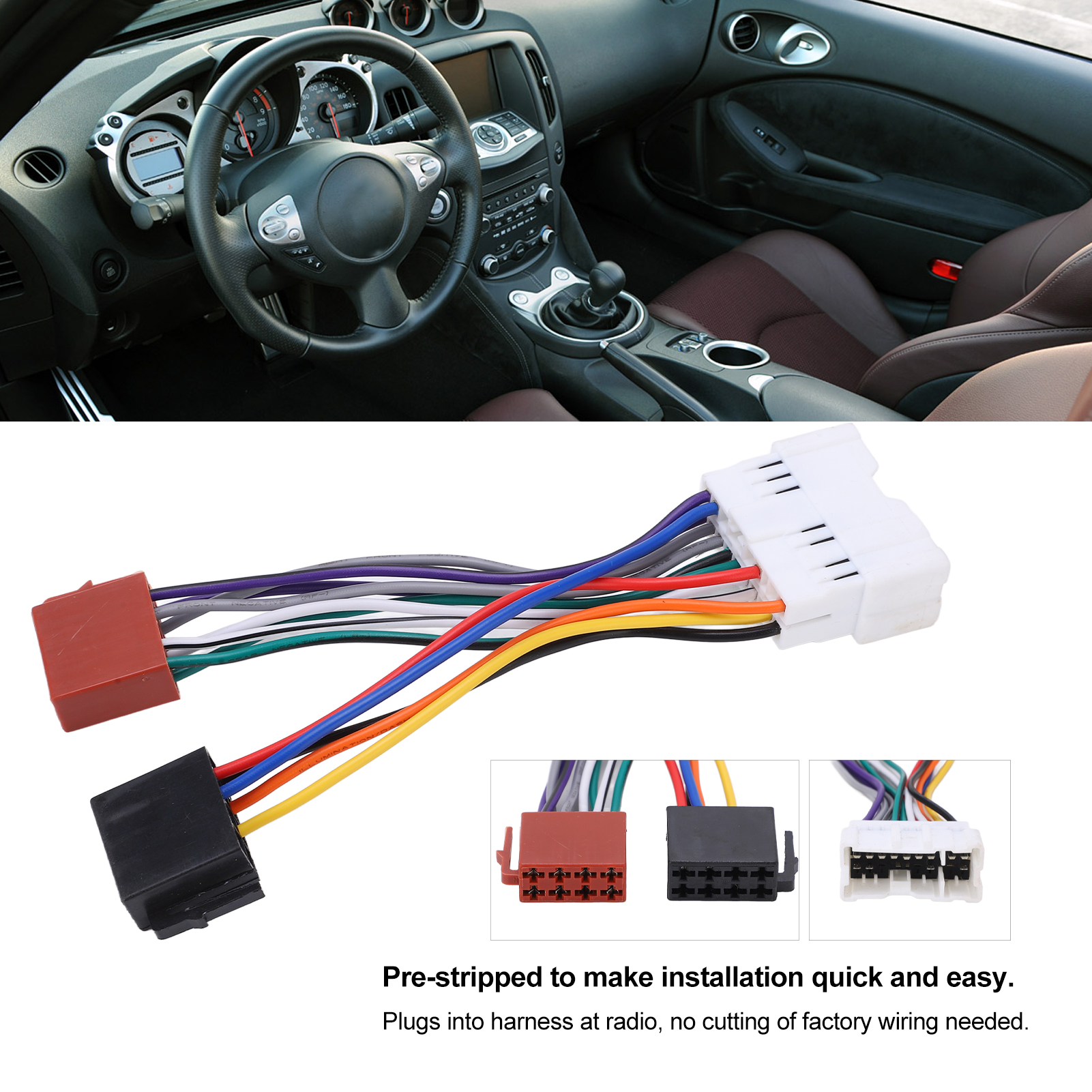 Connecteur SFP de câblage ISO pour autoradio, Nissan ino 0Z Coupé, Roadster