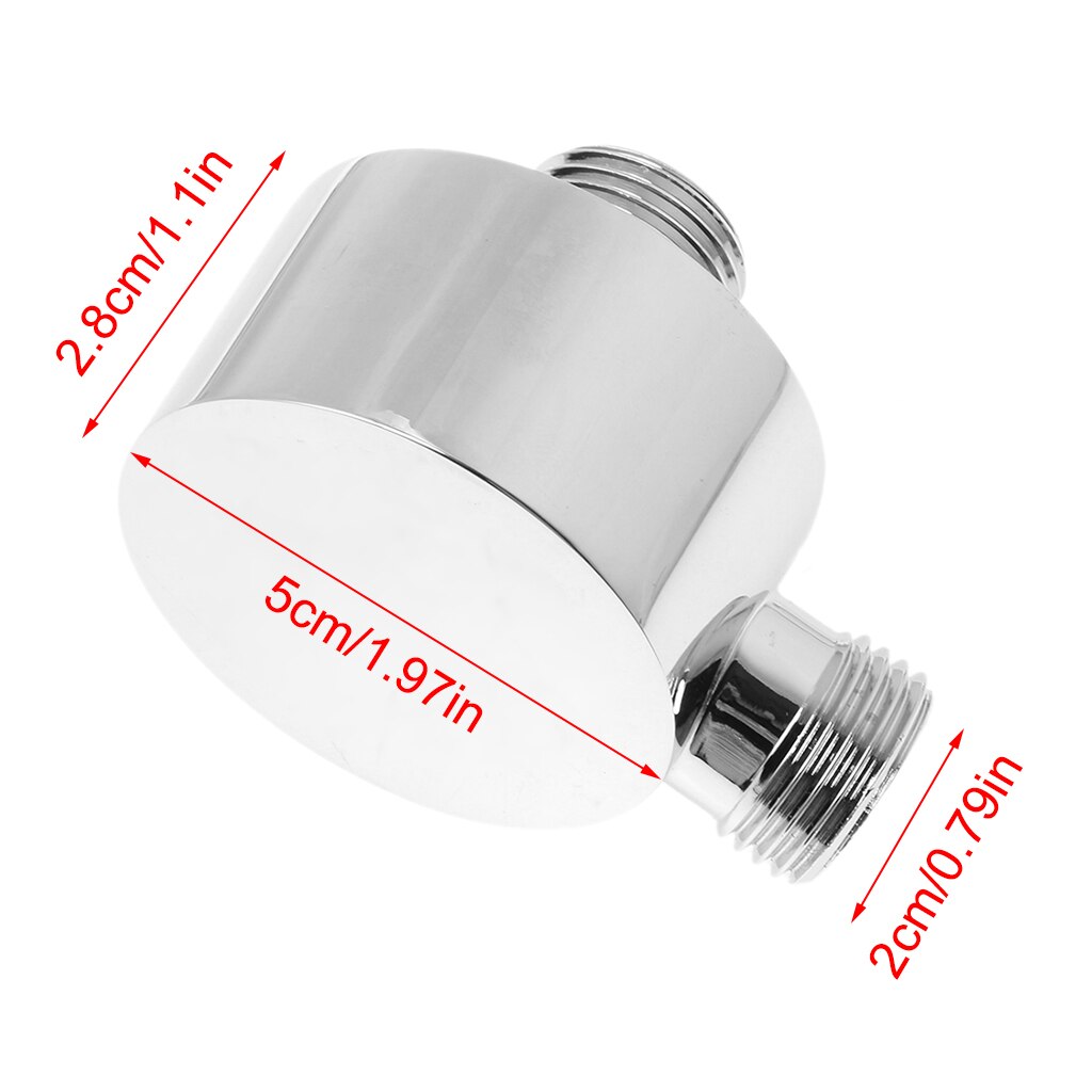 Wall-Mounted Water Outlet Spout Solid Brass Concealed Shower Plumbing Hose Shower Connector