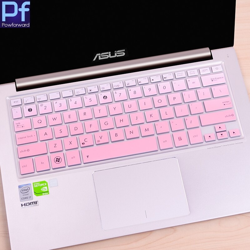 Silicone Keyboard Cover Protector for ASUS ZenBook UX300 UX300U UX300UA UX310 UX330 UX330U UX330UA UX330C UX305FA 13.3 Inch: fadepink