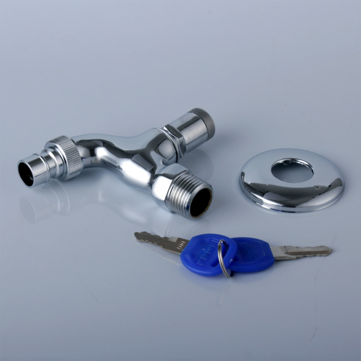 BaIDaiMoDeng Lavaggio Acqua di Rubinetto con Chiave di Blocco Rubinetto di Rame Singolo all'aperto anti-furto Rubinetto Della Cucina del Sensore del Rubinetto Esterno