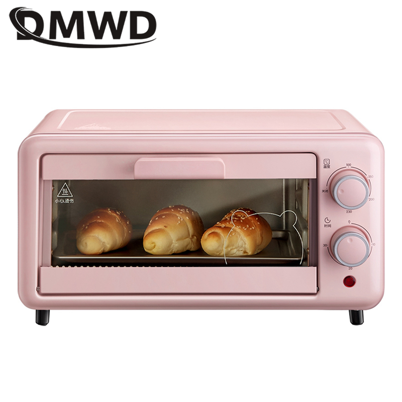 Horno eléctrico multifunción DMWD para hornear, horno pequeño para el hogar, horno mini para pastel con control de temperatura 11L