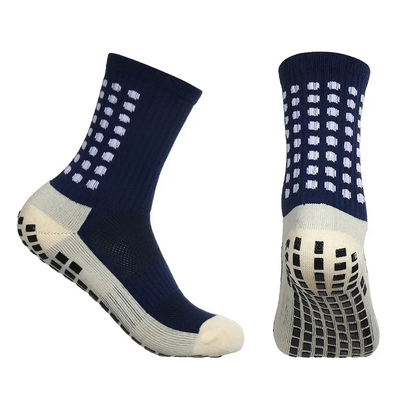 Heren Voetbal Sokken Sport Fietsen Grip Sokken Anti Slip Antislip Grip Pads voor Voetbal Basketbal Voetbaluitrusting: Goud