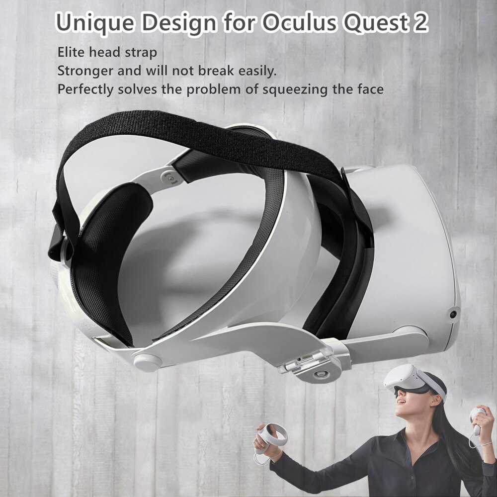 Oculus Quest 2 Adjustable Head Strap Oculus Quest 2 Elite Strap Comfortable Forehead Support for Oculus Quest 2 VR Accessories