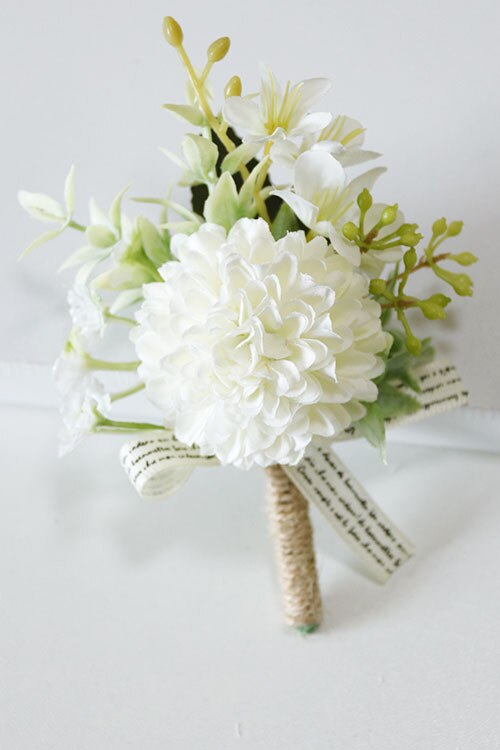 Corset de mariage pour hommes, fleur de Rose, bricolage, bouton, broche de demoiselle d'honneur, décoration de fête de mariage: Corsage style 5