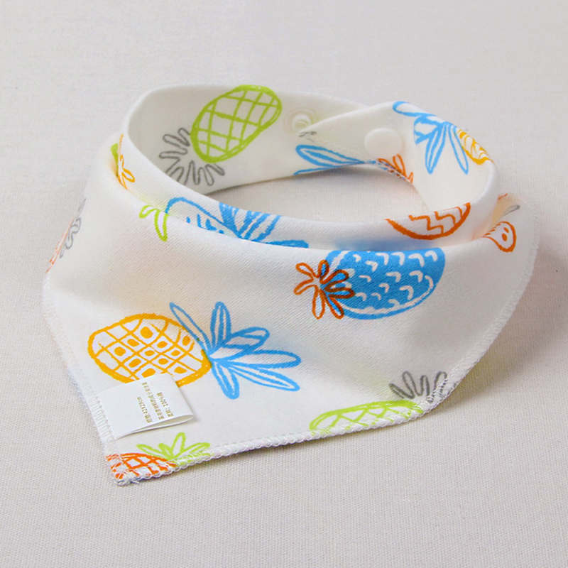 Slabbers Burp Doek Beby Bib Bandana Eten Voeden Doeken Waterdicht Driehoek Katoen Cartoon Print Baby Sjaal Baby Accessoires
