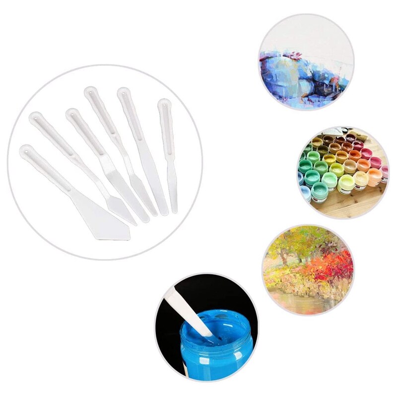 Spray Paint Knife Tool, Plastic Art Spray Paint Knife and Transparent Spray Paint for DIY Handicraft Painting