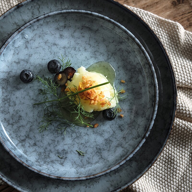 home plate, disc, ceramic plate, baking plate, sushi plate