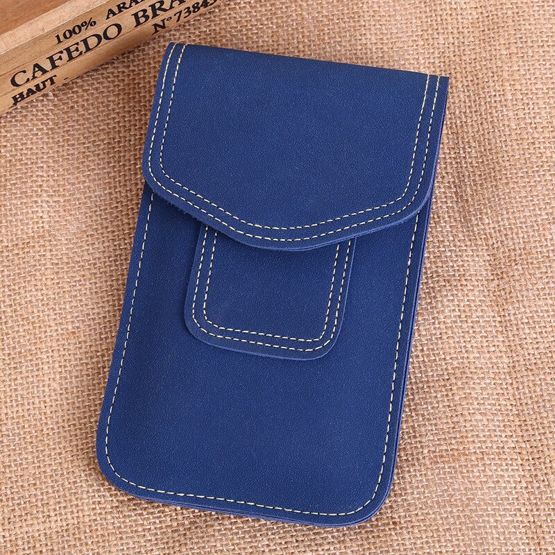 Business Mobile Phone Pouch Bag for iPhone X XR XS 7 8 6 6s Plus Casual Wrist Bag for iPhone 11 Pro Max Case Small Bags for Man: Blue