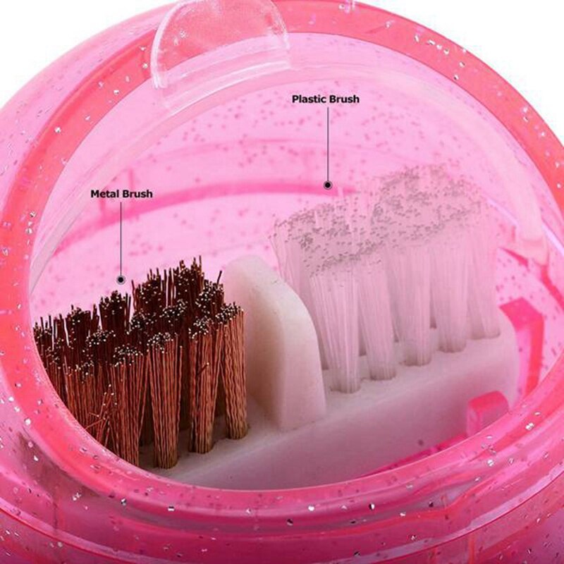 Draagbare Manicure Nail Art Boor Reinigingsborstel Box Nail Art Gereedschap Nail Salon