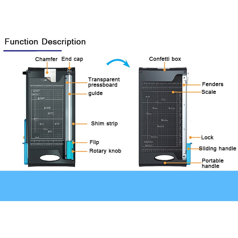 Portable Multifunctional Paper Cutter All-In-One Paper Machine Creasing Machine Grid Positioning Convenient Cutting