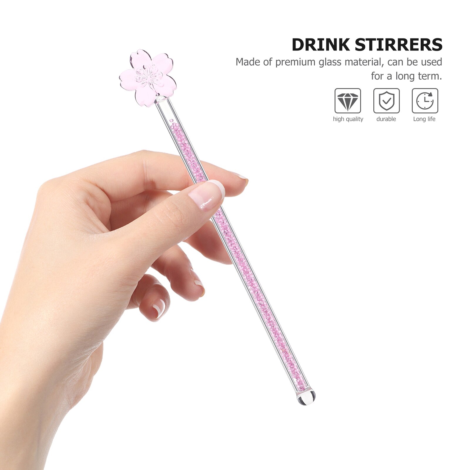Verre De Jus De Lait Boisson Pilon Agitateur Swizzle Bâton Agitateur Bâtons Pour Barre De Mariage Swizzle Perceuse Verre Mélange Manuel Tiges