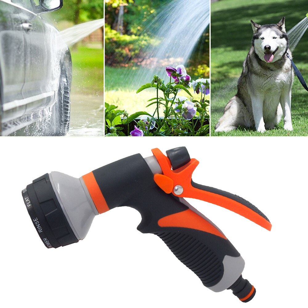 8Patterns Adjustable High Pressure Gun Sprinkler Nozzle Garden Water Nozzle Head Sprayer Garden Spray Auto Washing home #41