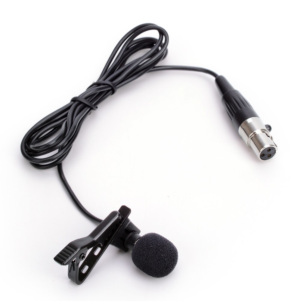 Micrófono de solapa Lavalier para AKG Sennheiser Shure transmisor Bodypack inalámbrico Mini 3 pines XLR 3,5mm bloqueable 4 pines