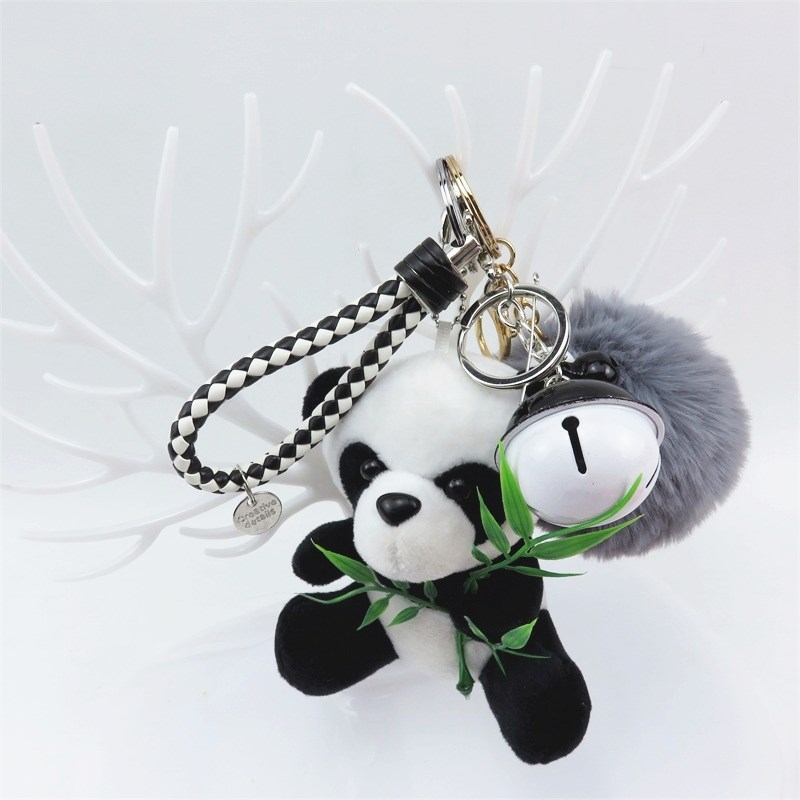 Kleine 9 Cm Panda Sleutelhanger Hanger Leuke Kawaii Baby Kinderen Pluche Speelgoed Heet Verkoop Kinderen Speelgoed Voor Kinderen sleutelhanger